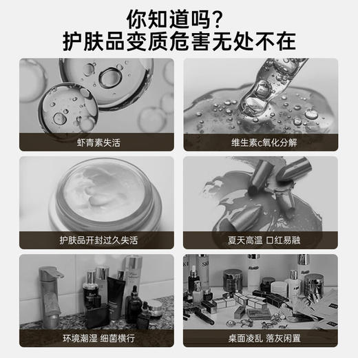 GEVILAN/歌岚 化妆品冰箱美妆小冰箱专业恒温保鲜专用520情人节礼物送礼优选F3 勃艮第红 商品图2