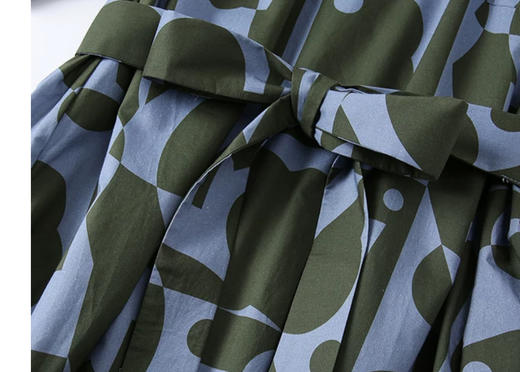 臣禾撞色印花裙JZ242020106 商品图5