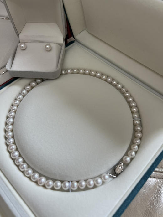 56-2顶配 淡水无核珍珠 7.5-8.5mm高品质串珠 带证书 媲美花珠 更干净 商品图12