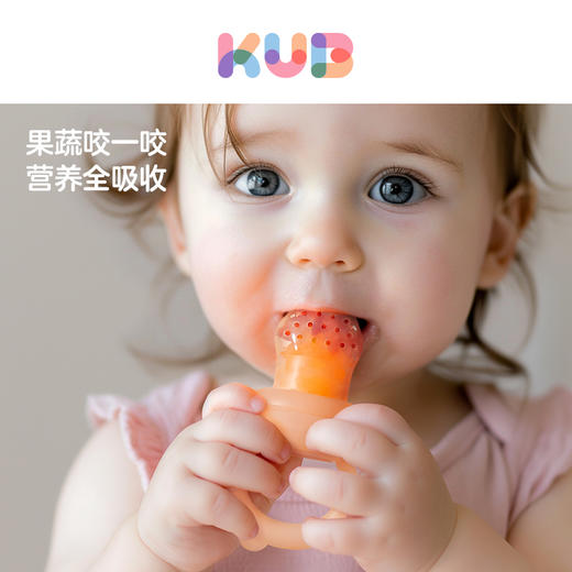 Kub可优比咬咬袋果蔬乐婴儿磨牙棒食物咬咬袋水果辅食果蔬袋牙胶 商品图0