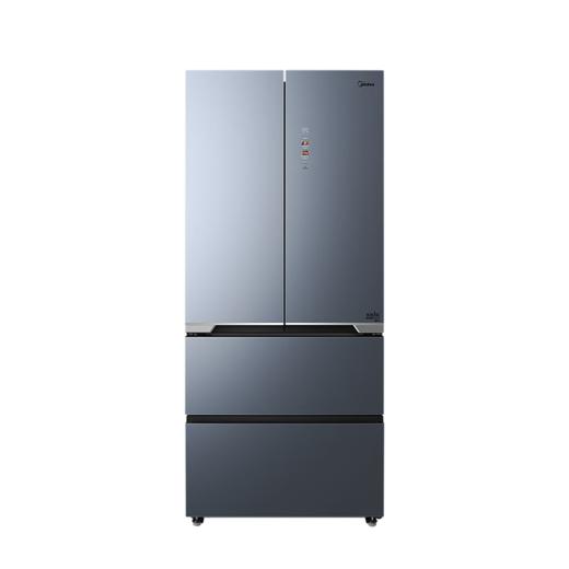 美的（Midea）516升法式四门超薄净味除菌一级能效保鲜家用电冰箱BCD-516WFGPZM沁玉蓝-秘境 商品图0