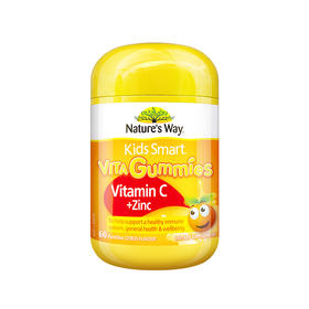 【跨境进口】Nature’s Way澳洲佳思敏儿童维生素C软糖宝宝VC锌60粒（26年2月）|报关后不支持退换货 介意慎拍