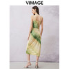 VIMAGE纬漫纪夏季新款晕染修身法式气质吊带连衣裙V2107727 商品缩略图4