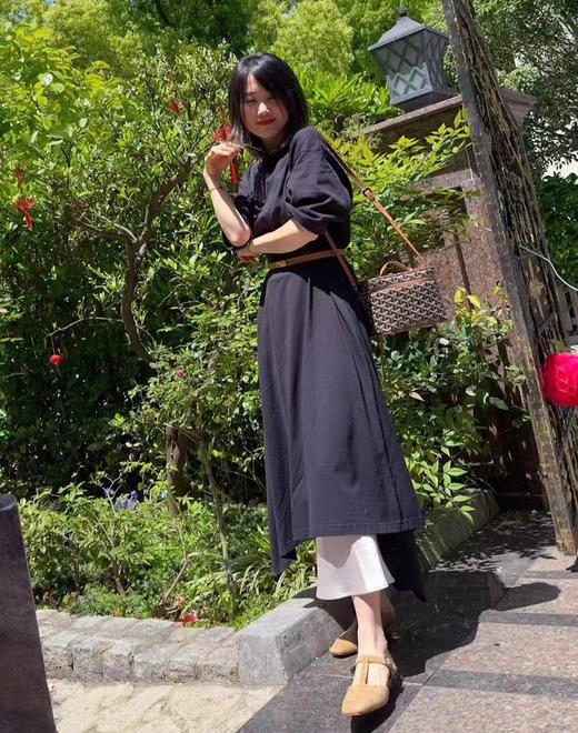 westory夏季新款森系小方头鼻梁穆勒拖矮跟宴会舞鞋女鞋W24AH57701 商品图4