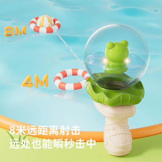 【超可爱❗️Q萌发光小水枪】轻松按压发射，多人水枪对战，无需打气轻松射击，玩乐更尽兴❗️网红儿童小水枪太空人卡通夏天呲滋水枪喷水男女宝宝玩水父亲节礼物新年礼盒年货礼盒 商品图2