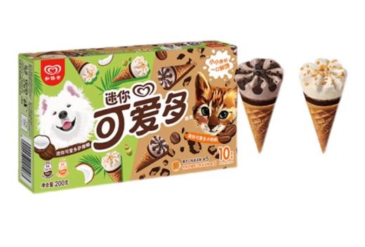 迷你可爱多甜筒 椰子&布朗尼咖啡口味冰淇淋 8X300ML (200G) 商品图0