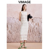 VIMAGE纬漫纪夏季新款蕾丝镂空直筒包臀半裙女V2106722 商品缩略图1