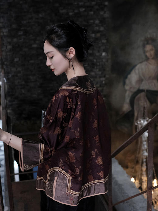 下架 |盛唐婧 |重缎真丝老宋锦金鱼纹外套 商品图9