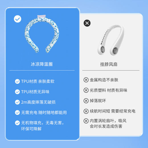【降温神器，清凉解暑！】夏日艳阳高照，冰凉脖颈有助于降温，防止中暑，这款PCM冰凉脖颈环项圈不仅适用于户外运动，也是儿童家庭必备的降温神器！ 商品图2