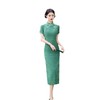 新中式民国风精致墨绿色旗袍XS005 商品缩略图4