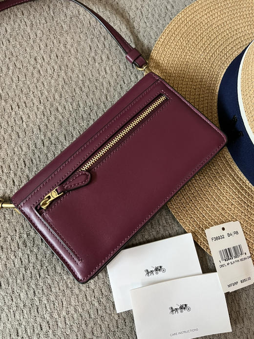 美现清库存！捡大漏！Coach专柜款宝石镶嵌WOC钱包小挎包 细腻小牛皮 超精致 商品图1