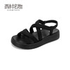 西村名物2024新款夏季外穿精致休闲凉鞋女厚底真皮经典罗马凉鞋T24BG20351 商品缩略图0