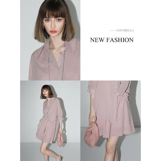 【秒杀】COCOBELLA松弛感穿搭轻薄遮阳衬衫女宽松休闲气质衬衣SR3025B 商品图1