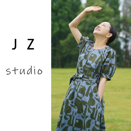 臣禾撞色印花裙JZ242020106 商品图3