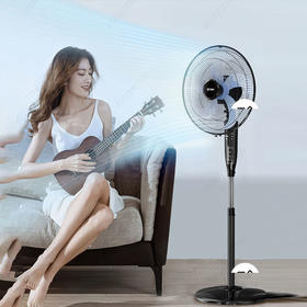 艾美特（AIRMATE）电风扇 遥控落地扇 3档风量 5m遥控FS4067R-5