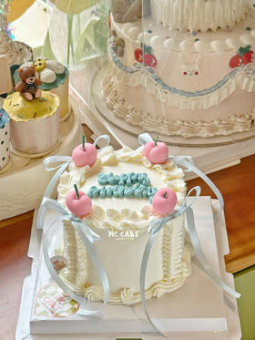 可爱ins风 小樱桃蝴蝶结