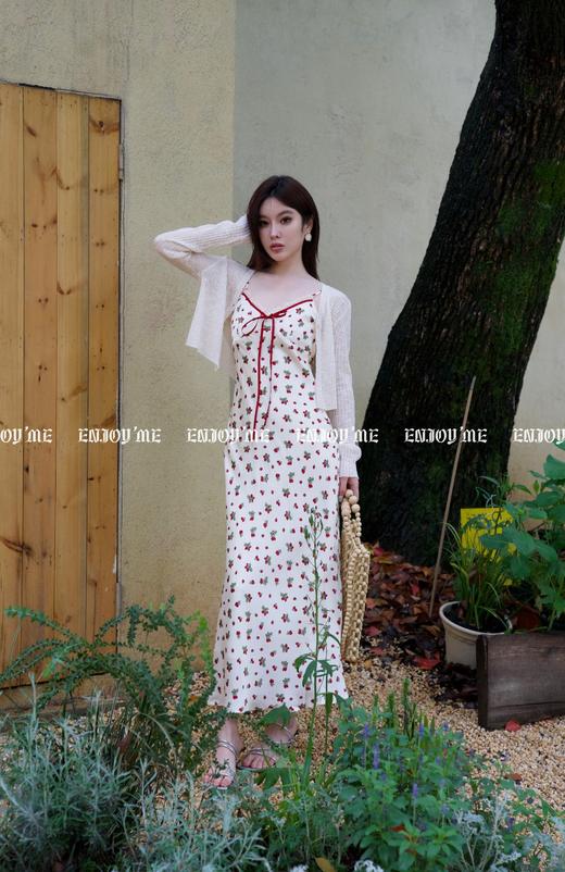 【门店同款】ENJOY夏季南法-甜美草莓印花吊带裙 157544436 商品图0