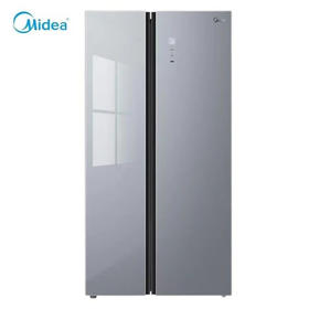 美的（Midea）553升大容量对开门家用电冰箱一级能效变频风冷无霜【品质家电】 BCD-553WKGPM榭湖银