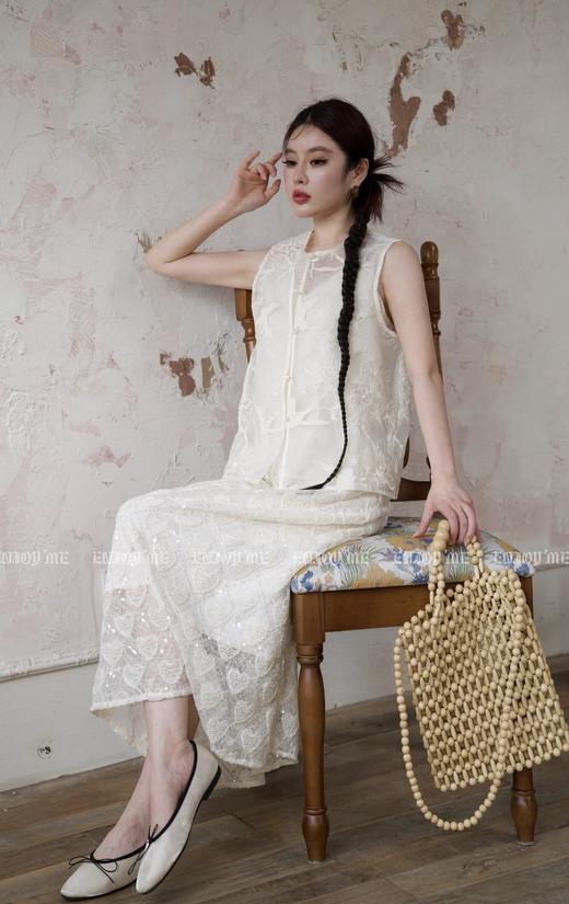 【门店同款】ENJOY夏季云敛-凤尾香罗刺绣马甲 157475485 商品图2