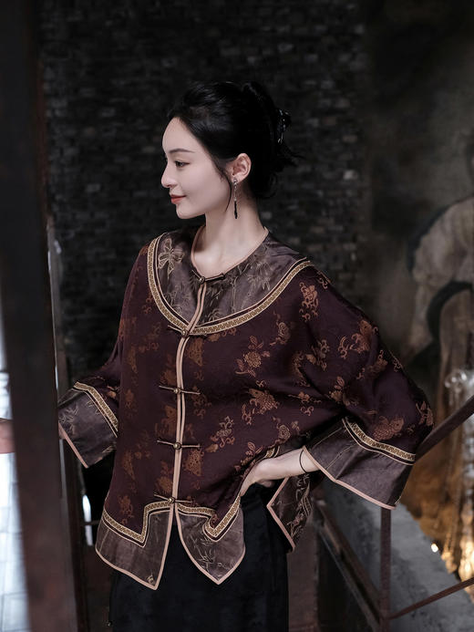 下架 |盛唐婧 |重缎真丝老宋锦金鱼纹外套 商品图12