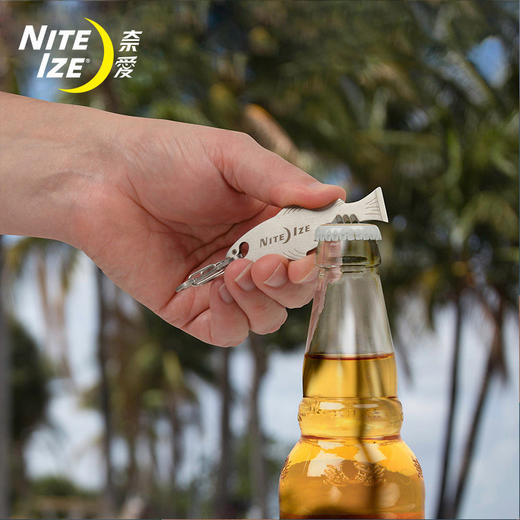 美国奈爱NiteIze鱼形巧鱼多用工具开瓶器割线器螺丝刀钥匙扣挂扣 商品图0