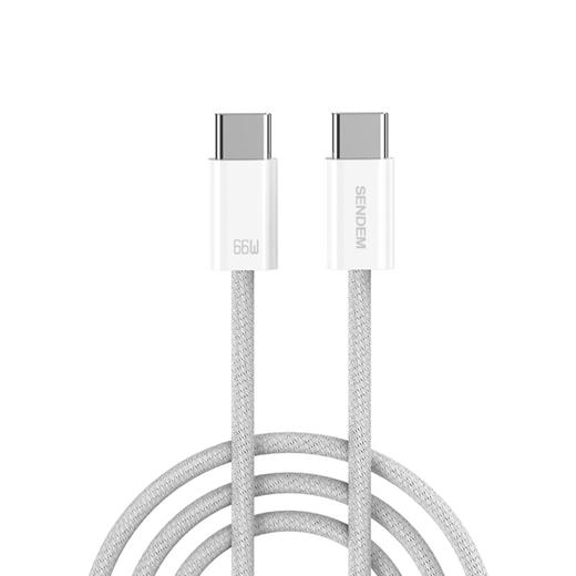 66W原装type-c数据线纯铜线芯加粗智能保护芯片安全不伤机M89数据线 商品图7