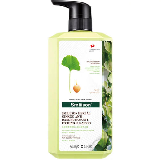 丝密生芍药控油蓬松/银杏去屑止痒持久留香家庭装清爽洗发水700ml 商品图0