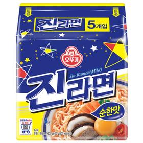 不倒翁真拉面原味(120gx5)오뚜기 진라면 순한면