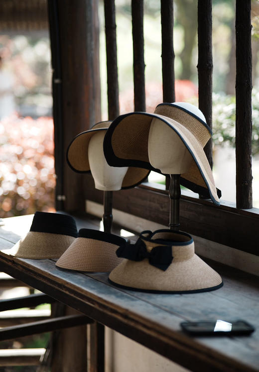 【5月20日 下午 16:30 日本品牌草帽4款 秒杀】返场 纯手工 小众品牌Beaurance万能可折叠大帽檐防晒草帽大合集 4款一起上 商品图1