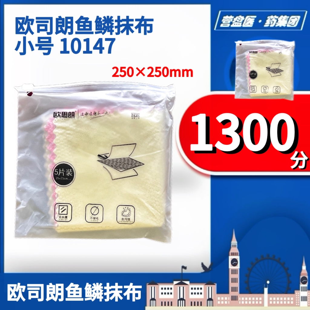 227676	欧司朗鱼鳞抹布小号 10147