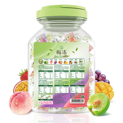 溜溜梅 6味蒟蒻果冻冻冻桶 1.78kg 天然青梅原浆 48小时发货 商品图6