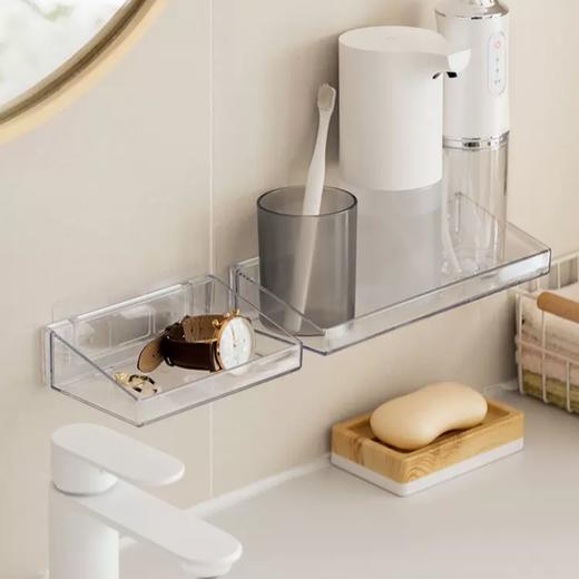 懒角落镜柜收纳盒卫生间浴室柜置物架洗漱台化妆品壁挂整理盒 商品图4