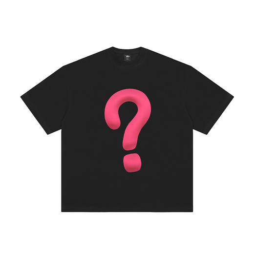 【Achock官方店】趣味3D立体问号图案印花T恤街头潮牌情侣短袖男 商品图3