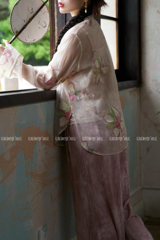 【门店同款】ENJOY夏季云敛-禅意水墨扎染阔腿裤 157506181 商品图4