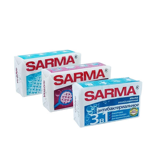 俄罗斯进口萨尔玛增白I 三合一消毒抗菌I 除渍杀菌内衣洗衣皂140g 商品图5