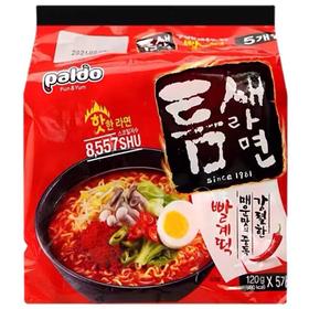八道缝隙l拉面辣味(120gx5)팔도 틈새라면 빨계떡