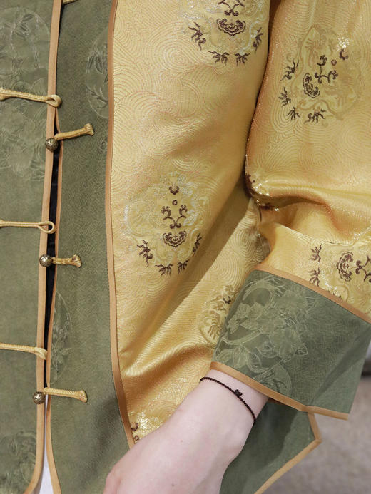 盛唐婧 |重缎真丝宋锦龙团纹外套 商品图3