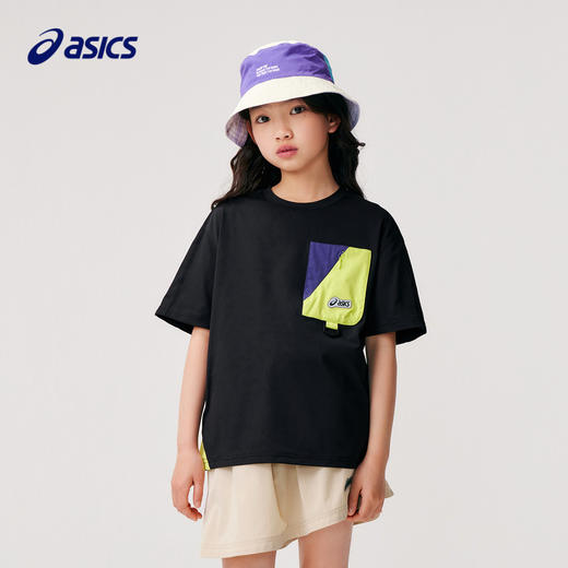 ASICS/亚瑟士童装2024儿童短袖T恤夏季吸湿速干运动舒适防晒短袖 商品图1