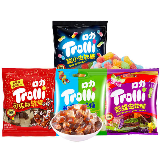 【自营】Trolli德国口力四款造型水果软糖 216g 商品图0