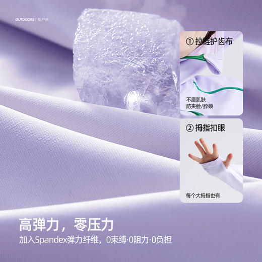 【零感冰皮防晒 UPF50+】儿童撞色斗篷冰皮防晒服 PXW2412 商品图4