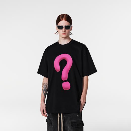 【Achock官方店】趣味3D立体问号图案印花T恤街头潮牌情侣短袖男 商品图0