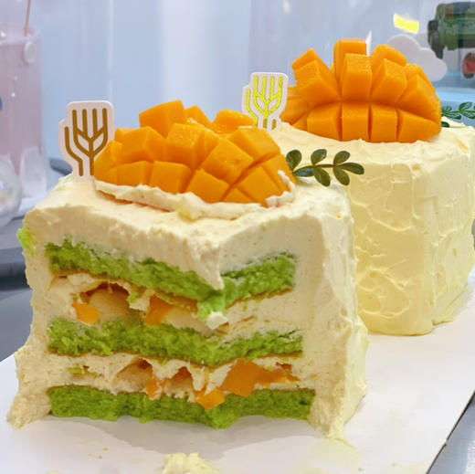 4寸蜜瓜斑斓蛋糕（方形） 商品图0