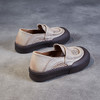 真皮软底牛皮透气网面，乐福鞋方头镂空单鞋 ZM24B716 商品缩略图3