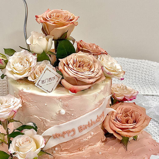 卡布奇诺鲜花蛋糕-6寸加高【主题蛋糕】 商品图2