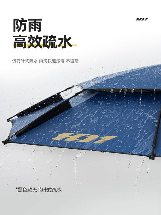 汉鼎一号钓鱼伞防爆雨遮阳伞万向钓鱼扣架加厚黑胶大钓伞雨垂钓伞 商品图2