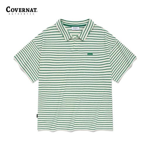 【云粉节】【6折】6楼COVERNATSKIPPER毛圈布条纹短袖CO2402ST14吊牌价529，折后价317 商品图0