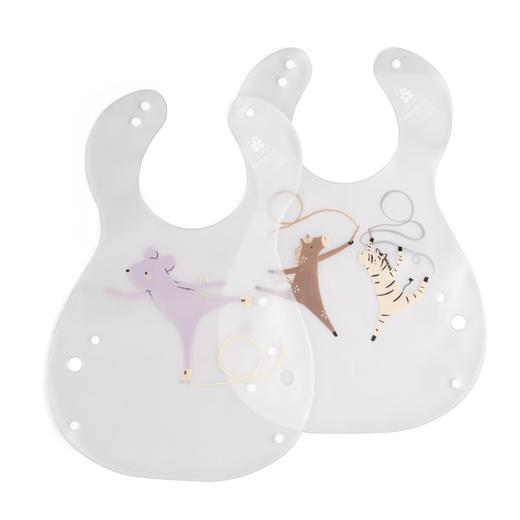 丹麦Sebra 塑料围兜围嘴儿童防水小孩饭兜 两件装 42cm*29cm 4个月+ 商品图8