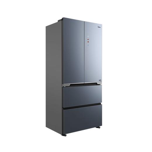 美的（Midea）516升法式四门超薄净味除菌一级能效保鲜家用电冰箱BCD-516WFGPZM沁玉蓝-秘境 商品图1