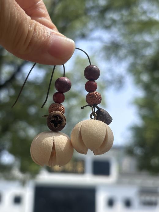 叶开泰草本耳饰 植物手作 送定制饰品袋 商品图7