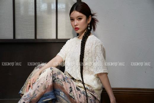 【门店同款】ENJOY夏季云敛-艺术感印花长裤 157500943 商品图3